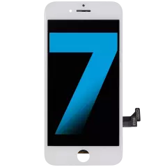 LCD Assembly With Steel Plate For iPhone 7 (Aftermarket: AQ7) (White)