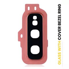 Back Camera Lens With Cover Bezel Ring For Samsung Galaxy S10E (Flamingo Pink)