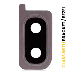 Back Camera Lens With Bracket / Bezel For Samsung Galaxy A20 (A205 / 2019) (Coral Orange)