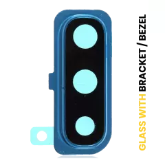 Back Camera Lens With Bracket / Bezel For Samsung Galaxy A30s (A307 / 2019) (Blue)