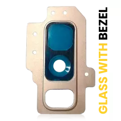 Back Camera Lens With Bezel For Samsung Galaxy S9 Plus (Sunrise Gold)