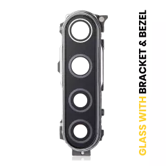 Back Camera Lens With Bracket / Bezel For Xiaomi Redmi Note 8T (Moonlight White)