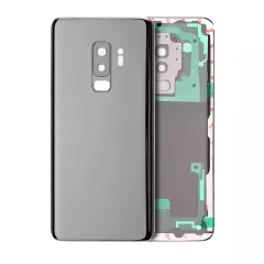 Back Cover Glass With Camera Lens For Samsung Galaxy S9 Plus (Service Pack) (Titanium Gray)