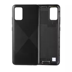 Back Cover Glass For Samsung Galaxy A02S (A025 / 2020) (Service Pack) (Black)