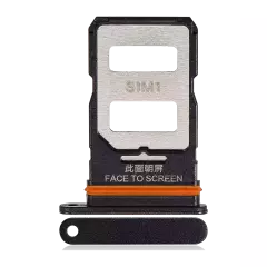 Sim Card Tray Compatible For Xiaomi Redmi Note 12 Pro Speed  / Poco X5 Pro 5G (Black)