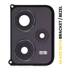 Back Camera Lens With Bracket / Bezel For Xiaomi Redmi Note 12 Pro Plus (Obsidian Black)