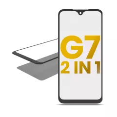 2 in 1 Front Glass With OCA Pre-Installed For Motorola Moto G7 (XT1962 / 2019)