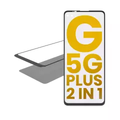 2 in 1 Front Glass With OCA Pre-Installed For Motorola Moto G 5G Plus (XT2075 / 2020)