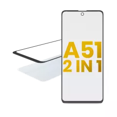 2 in 1 Front Glass With OCA Pre-Installed For Samsung Galaxy A51 4G (A515 / 2019)