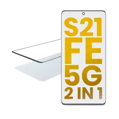 2 in 1 Front Glass With OCA Pre-Installed For Samsung Galaxy S21 FE 5G