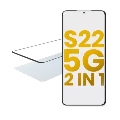 2 in 1 Front Glass With OCA Pre-Installed For Samsung Galaxy S22 5G