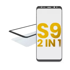2 in 1 Front Glass With OCA Pre-Installed For Samsung Galaxy S9