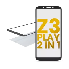 2 in 1 Front Glass With OCA Pre-Installed For Motorola Moto Z3 Play (XT1929 / 2018)