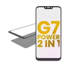 2 in 1 Front Glass With OCA Pre-Installed For Motorola Moto G7 Power (XT1955 / 2019)