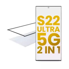 2 in 1 Front Glass With OCA Pre-Installed For Samsung Galaxy S22 Ultra 5G