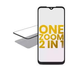 2 in 1 Front Glass With OCA Pre-Installed For Motorola One Zoom (XT2010 / 2019)
