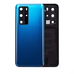 Back cover Glass With Camera Lens For Huawei P40 Pro (Deep Sea Blue)