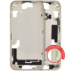 Mid-Frame Housing  W/ Small Parts For iPhone 15 (EU / Global Version) (Aftermarket Plus) (Yellow)