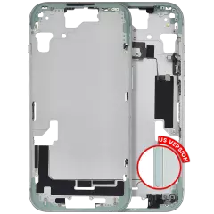 Mid-Frame Housing  W/ Small Parts For iPhone 15 (US Version) (Aftermarket Plus) (Green)