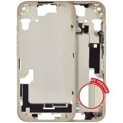 Mid-Frame Housing  W/ Small Parts For iPhone 15 (US Version) (Aftermarket Plus) (Yellow)