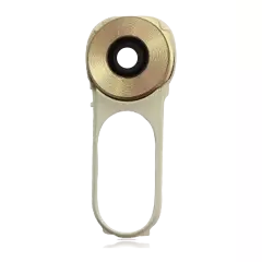 Back Camera Lens With Button Frame For LG V10 (Gold / White)