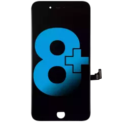 LCD Assembly With Steel Plate For iPhone 8 Plus (Aftermarket) (Black)