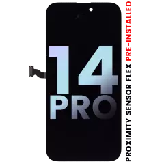 OLED Assembly With Proximity Sensor Flex Pre-Installed For iPhone 14 Pro (Service Pack)