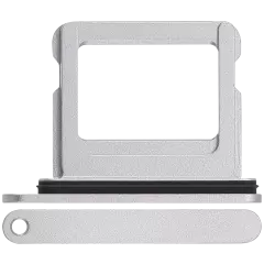 Single Sim Card Tray For iPhone 16 / 16 Plus (White)