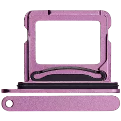 Dual Sim Card Tray For iPhone 16 / 16 Plus (Pink)