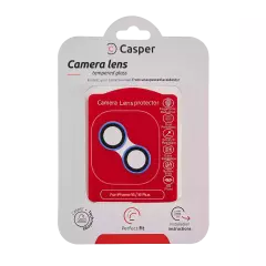 Casper Camera Lens Protector For iPhone 16 / 16 Plus (Ultramarine) (Clear)