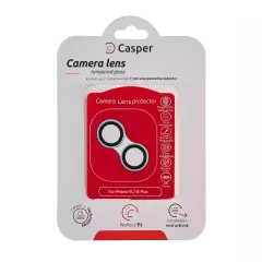 Casper Camera Lens Protector For iPhone 16 / 16 Plus (Teal) (Clear)