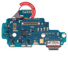 Charging Port Board With Sim Card Reader For Samsung Galaxy S23 Ultra 5G (S918B) (International Version) (Premium)