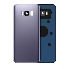 Back Cover Glass With Camera Lens For Samsung Galaxy S8 (No Logo) (Aftermarket Plus) (Orchid Gray)
