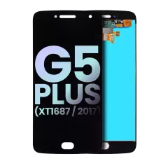 LCD Assembly Without  Frame For Motorola Moto G5 Plus (XT1687 / 2017) (With Fingerprint Scanner) (Genuine OEM) (Black)