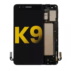 LCD Assembly With Frame For LG K9 (2018) (Refurbished) (Black)