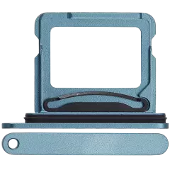 Dual Sim Card Tray For iPhone 16 / 16 Plus (Teal)