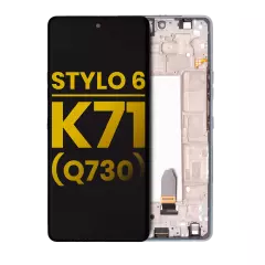 LCD Assembly With Frame For LG Stylo 6 / K71 (Refurbished) (Silver)