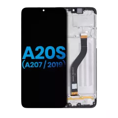 LCD Assembly With Frame For Samsung Galaxy A20s (A207 / 2019) (Aftermarket: Incell) (All Colors)