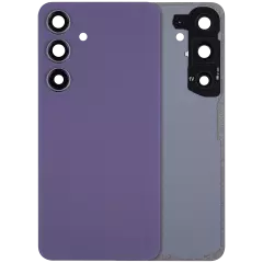 Back Cover Glass With Camera Lens For Samsung Galaxy S24 5G (No Logo) (Aftermarket Plus) (Cobalt Violet)