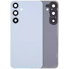 Back Cover Glass With Camera Lens For Samsung Galaxy S24 Plus 5G (No Logo) (Aftermarket Plus) (Sapphire Blue)