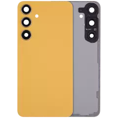 Back Cover Glass With Camera Lens For Samsung Galaxy S24 Plus 5G (No Logo) (Aftermarket Plus) (Sandstone Orange)