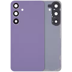 Back Cover Glass With Camera Lens For Samsung Galaxy S24 Plus 5G (No Logo) (Aftermarket Plus) (Cobalt Violet)