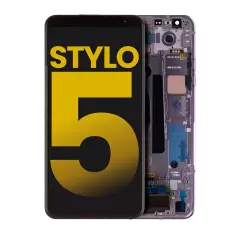 LCD Assembly With Frame For LG Stylo 5 (Refurbished) (Blonde Rose)
