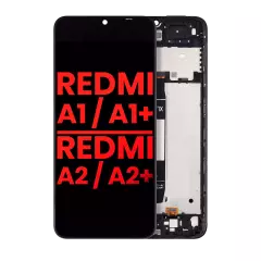 LCD Assembly With Frame For Xiaomi Redmi A1 / Xiaomi Redmi A1+ / Redmi A2 / Redmi A2+ (Aftermarket Plus) (All Colors)