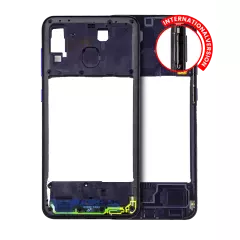 Mid-Frame Housing For Samsung Galaxy A20 (A205 / 2019) (International Version) (Aftermarket Plus) (Deep Blue)