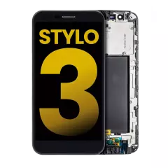 LCD Assembly With Frame For LG Stylo 3 (Refurbished) (Black)