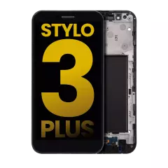 LCD Assembly With Frame For LG Stylo 3 Plus (TP450 / MP450 / M470)  (Refurbished) (Black)