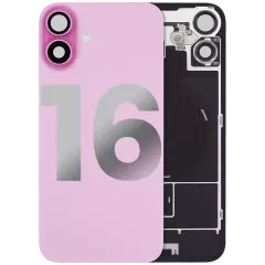 Back Glass w/ MagSafe Magnet & NFC & Flashlight Flex For iPhone 16 (Used OEM Pull: Grade A) (Pink)