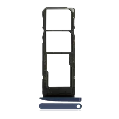 Dual Sim Card Tray For Motorola Moto G7 (XT1962 / 2019) / G7 Plus (XT1965-2 / 2019) (Deep Indigo / Blue)