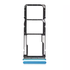 Dual Sim Card Tray For Xiaomi  Redmi Note 9S / Note 9 Pro 4G (Aurora Blue)